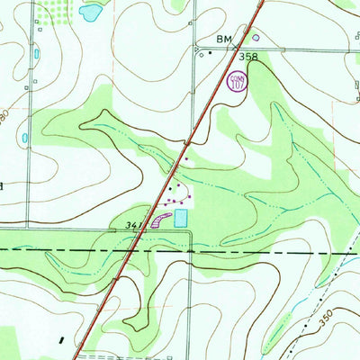 United States Geological Survey Fitzgerald West, GA (1973, 24000-Scale) digital map