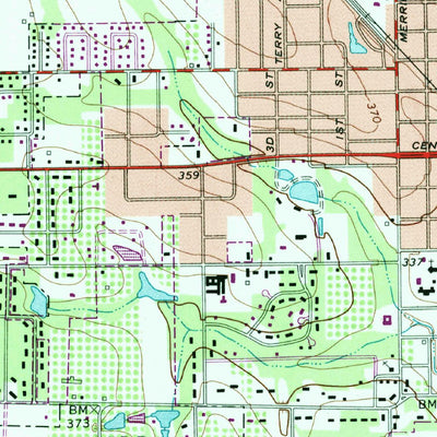 United States Geological Survey Fitzgerald West, GA (1973, 24000-Scale) digital map