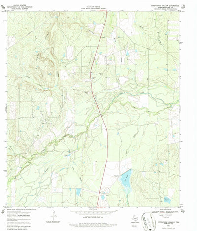 United States Geological Survey Fitzpatrick Hollow, TX (1969, 24000-Scale) digital map