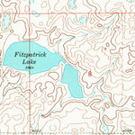 United States Geological Survey Fitzpatrick Lake, MT (1968, 24000-Scale) digital map