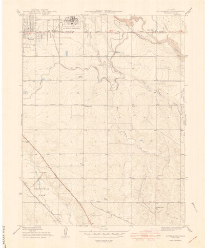 United States Geological Survey Fitzsimons, CO (1948, 24000-Scale) digital map