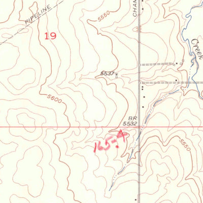 United States Geological Survey Fitzsimons, CO (1957, 24000-Scale) digital map