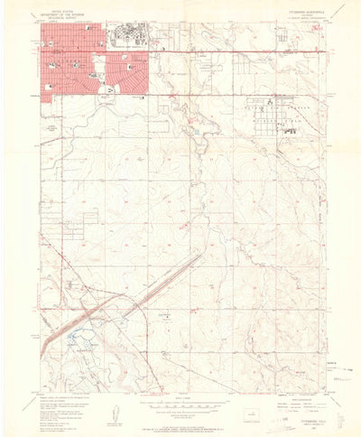 United States Geological Survey Fitzsimons, CO (1957, 24000-Scale) digital map