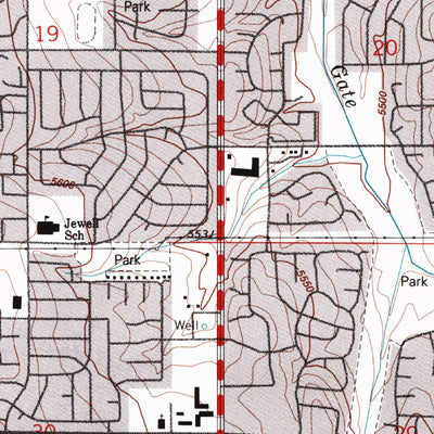 United States Geological Survey Fitzsimons, CO (1965, 24000-Scale) digital map