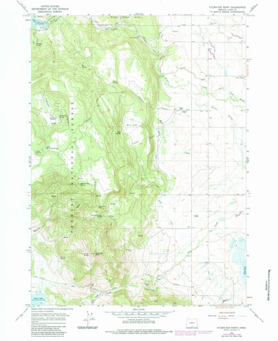 United States Geological Survey Fitzwater Point, OR (1964, 24000-Scale) digital map