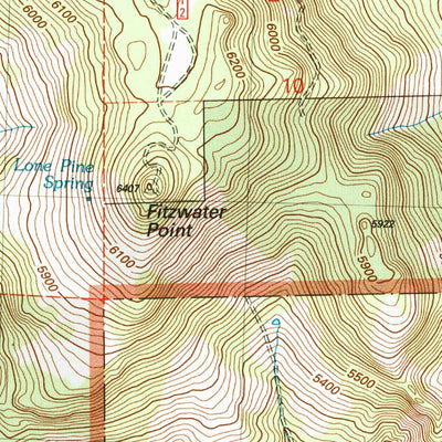 United States Geological Survey Fitzwater Point, OR (2004, 24000-Scale) digital map