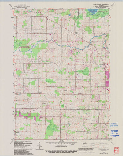 United States Geological Survey Five Corners, WI (1959, 24000-Scale) digital map