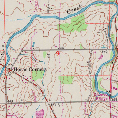 United States Geological Survey Five Corners, WI (1959, 24000-Scale) digital map