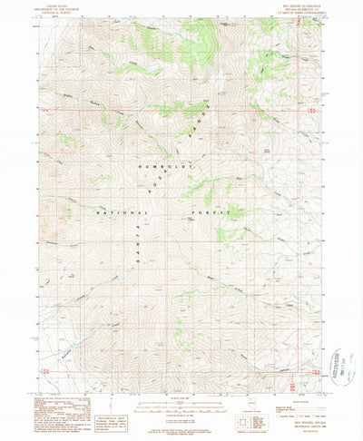 United States Geological Survey Five Fingers, NV (1988, 24000-Scale) digital map