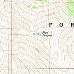 United States Geological Survey Five Fingers, NV (1988, 24000-Scale) digital map