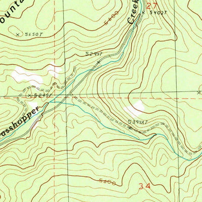 United States Geological Survey Five Hundred Flat, OR (1990, 24000-Scale) digital map