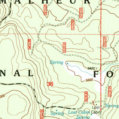 United States Geological Survey Five Hundred Flat, OR (1998, 24000-Scale) digital map