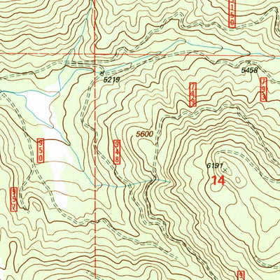 United States Geological Survey Five Hundred Flat, OR (1998, 24000-Scale) digital map