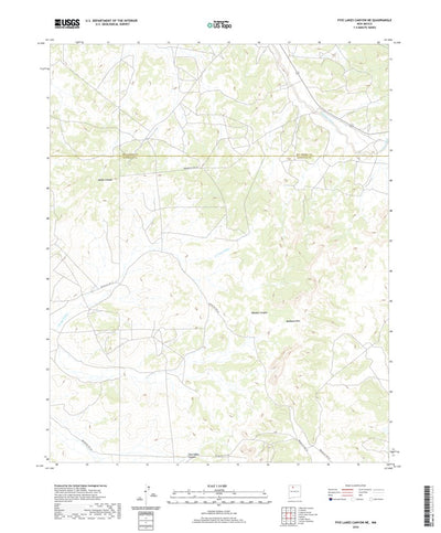 United States Geological Survey Five Lakes Canyon NE, NM (2020, 24000-Scale) digital map