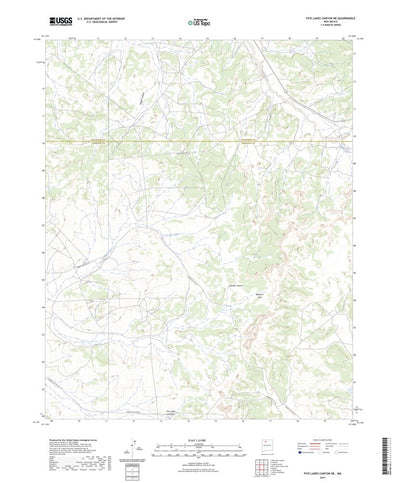 United States Geological Survey Five Lakes Canyon NE, NM (2023, 24000-Scale) digital map
