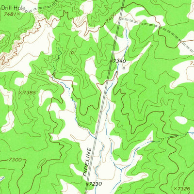 United States Geological Survey Five Lakes Canyon NW, NM (1963, 24000-Scale) digital map