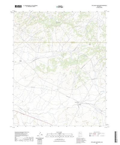 United States Geological Survey Five Lakes Canyon NW, NM (2023, 24000-Scale) digital map