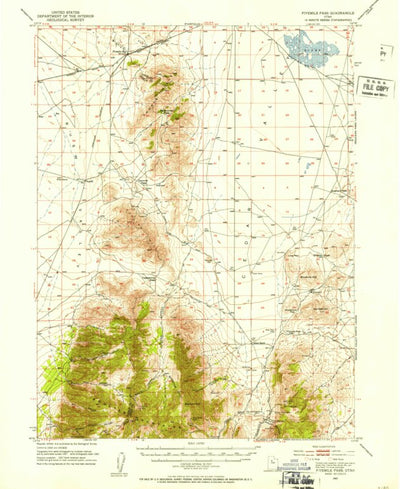 United States Geological Survey Five Mile Pass, UT (1947, 62500-Scale) digital map