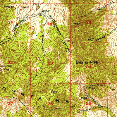 United States Geological Survey Five Mile Pass, UT (1947, 62500-Scale) digital map