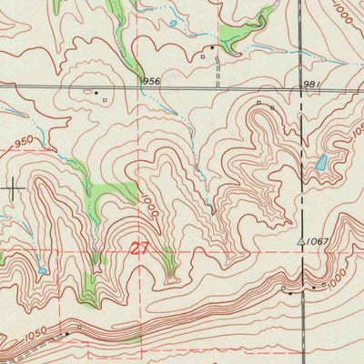 United States Geological Survey Five Mounds, KS (1963, 24000-Scale) digital map