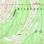 United States Geological Survey Five Pockets, WY (1991, 24000-Scale) digital map