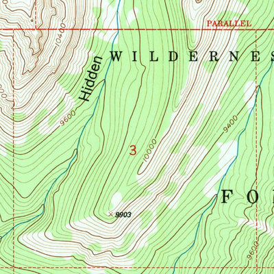 United States Geological Survey Five Pockets, WY (1991, 24000-Scale) digital map