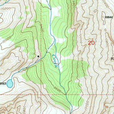 United States Geological Survey Five Pockets, WY (1991, 24000-Scale) digital map