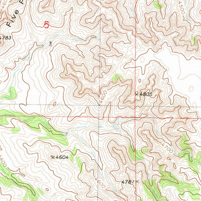 United States Geological Survey Five Points, NE (1980, 24000-Scale) digital map