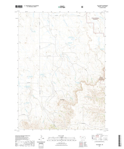 United States Geological Survey Five Points, NE (2021, 24000-Scale) digital map