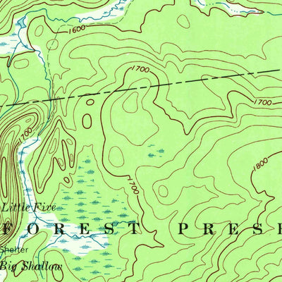 United States Geological Survey Five Ponds, NY (1969, 24000-Scale) digital map