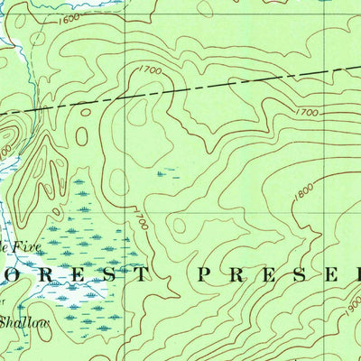 United States Geological Survey Five Ponds, NY (1999, 24000-Scale) digital map
