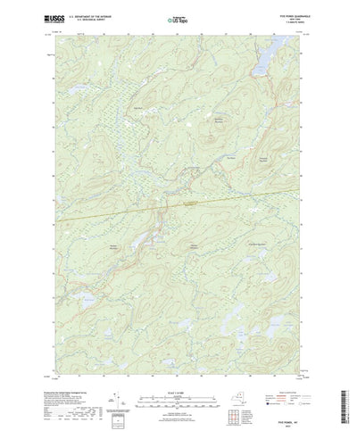 United States Geological Survey Five Ponds, NY (2023, 24000-Scale) digital map
