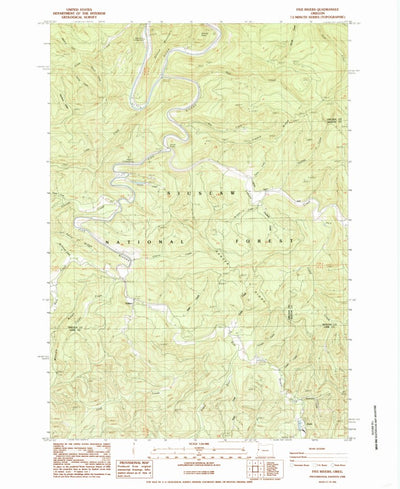 United States Geological Survey Five Rivers, OR (1984, 24000-Scale) digital map
