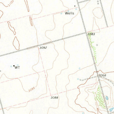 United States Geological Survey Five Wells Ranch SW, TX (1971, 24000-Scale) digital map