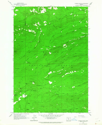 United States Geological Survey Fivemile Butte, OR (1962, 24000-Scale) digital map