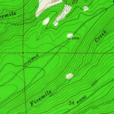 United States Geological Survey Fivemile Butte, OR (1962, 24000-Scale) digital map