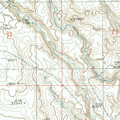 United States Geological Survey Fivemile Coulee East, MT (1986, 24000-Scale) digital map