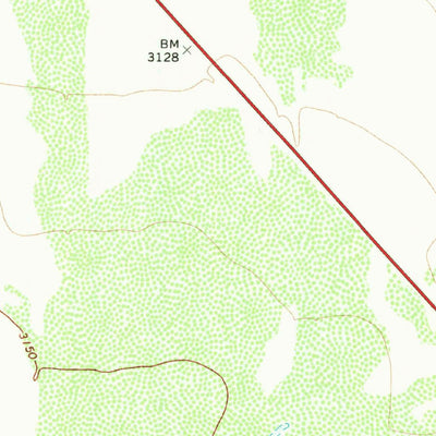 United States Geological Survey Fivemile Mesa, TX (1970, 24000-Scale) digital map