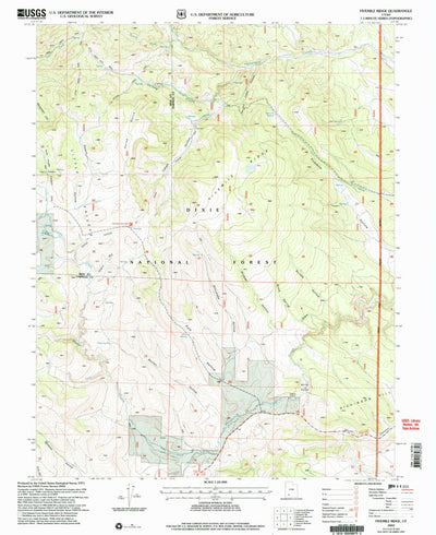 United States Geological Survey Fivemile Ridge, UT (2002, 24000-Scale) digital map