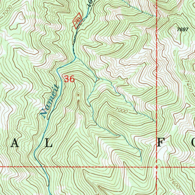 United States Geological Survey Flag Peak, WY (1991, 24000-Scale) digital map