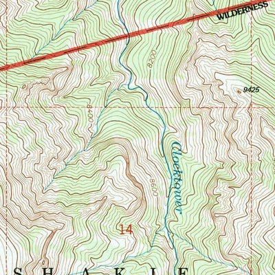 United States Geological Survey Flag Peak, WY (1991, 24000-Scale) digital map