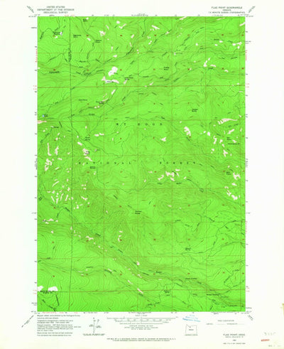 United States Geological Survey Flag Point, OR (1962, 24000-Scale) digital map