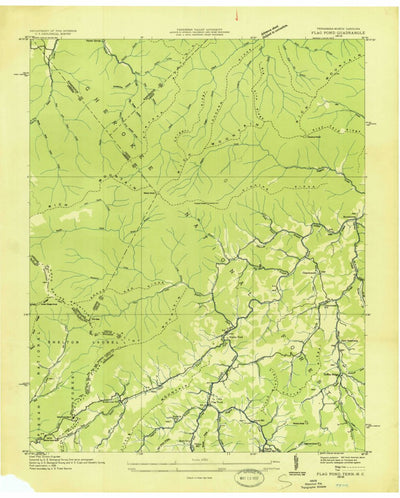 United States Geological Survey Flag Pond, TN-NC (1936, 24000-Scale) digital map