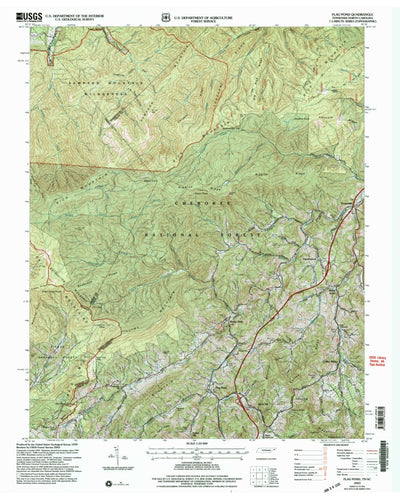 United States Geological Survey Flag Pond, TN-NC (2003, 24000-Scale) digital map