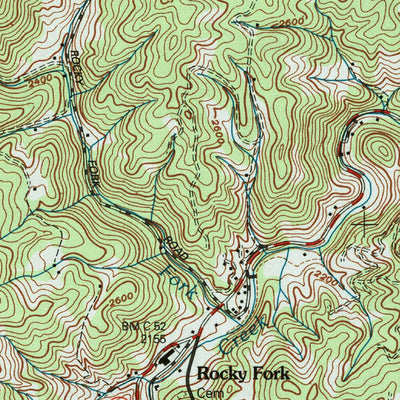 United States Geological Survey Flag Pond, TN-NC (2003, 24000-Scale) digital map
