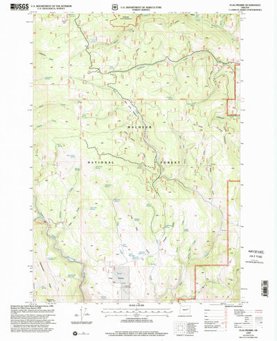United States Geological Survey Flag Prairie, OR (1999, 24000-Scale) digital map