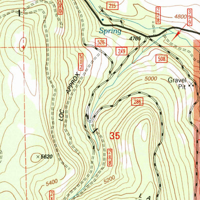 United States Geological Survey Flag Prairie, OR (1999, 24000-Scale) digital map