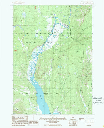 United States Geological Survey Flagg Ranch, WY (1989, 24000-Scale) digital map