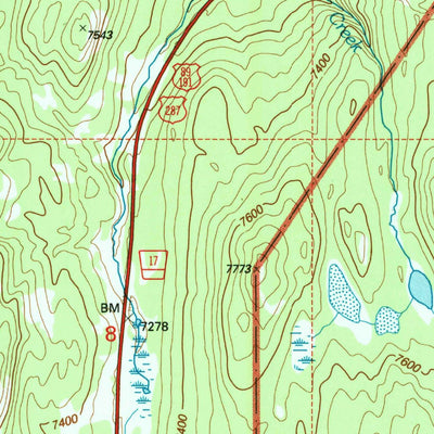 United States Geological Survey Flagg Ranch, WY (1996, 24000-Scale) digital map