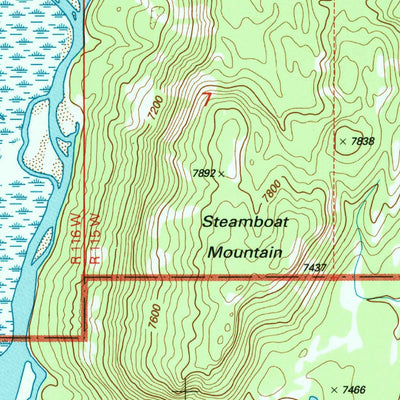 United States Geological Survey Flagg Ranch, WY (1996, 24000-Scale) digital map